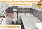 Reality Prenájom 2 - izbový zariadený byt 45 m2 v Martine Priekope s Balkónom